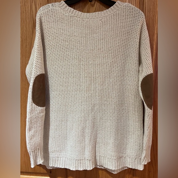 coincidence & chance x Urban Outfitters Oversized Cable Knit Elbow Patch Sweater - Picture 6 of 9